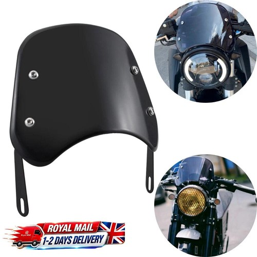 Black motorcycle windshield - motorcycle,