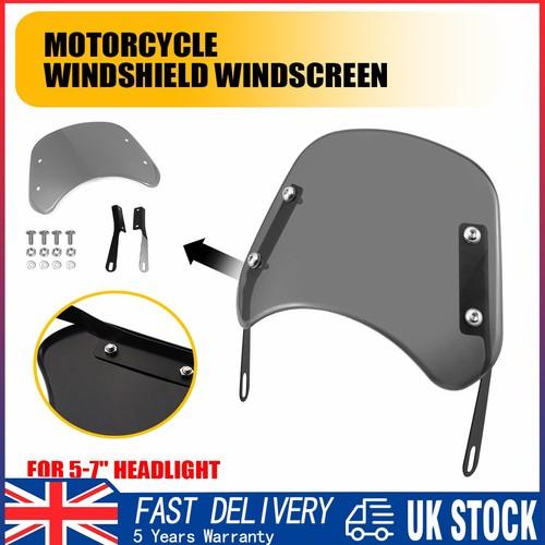 Black motorcycle windshield - black,